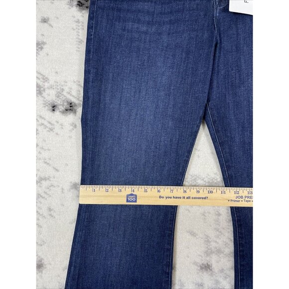 Frame Le High Rise Flare Jeans Womens Size 33 Dark Wash Cowgirl Stretch - Picture 8 of 15